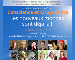 Lire la suite à propos de l’article 2èmes journées Conscience et Citoyenneté, le 10 décembre 2022