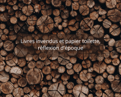 Lire la suite à propos de l’article Livres invendus et papier toilette, réflexion d’époque